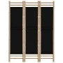 Folding screen with 3 panels bamboo and canvas 120 cm by vidaXL, Room dividers - Ref: Foro24-350627, Price: 72,75 €, Discount: %