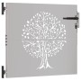 Puerta de jardín acero corten diseño árbol 85x75 cm