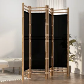 Folding screen with 4 bamboo and canvas panels 160 cm by vidaXL, Room dividers - Ref: Foro24-350628, Price: 94,04 €, Discount: %
