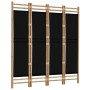 Paravent mit 4 Paneelen aus Bambus und Leinwand, 160 cm von vidaXL, Raumteiler - Ref: Foro24-350628, Preis: 88,58 €, Rabatt: %