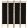 Folding screen with 4 bamboo and canvas panels 160 cm by vidaXL, Room dividers - Ref: Foro24-350628, Price: 94,04 €, Discount: %