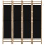 Paravent mit 4 Paneelen aus Bambus und Leinwand, 160 cm von vidaXL, Raumteiler - Ref: Foro24-350628, Preis: 88,58 €, Rabatt: %