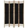Folding screen with 4 bamboo and canvas panels 160 cm by vidaXL, Room dividers - Ref: Foro24-350628, Price: 94,04 €, Discount: %