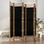 Folding screen with 5 bamboo and canvas panels 200 cm by vidaXL, Room dividers - Ref: Foro24-350629, Price: 113,72 €, Discoun...