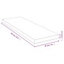 Estante de pared de bambú 60x20x2,5 cm de vidaXL, Estantes y estanterías - Ref: Foro24-352729, Precio: 28,00 €