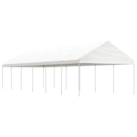 Pavillon mit weißem Polyethylendach 13,38 x 4,08 x 3,22 m von vidaXL, Zelte und Pavillons - Ref: Foro24-3155514, Preis: 491,1...