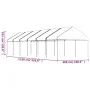 Pavillon mit weißem Polyethylendach 13,38 x 4,08 x 3,22 m von vidaXL, Zelte und Pavillons - Ref: Foro24-3155514, Preis: 491,1...