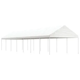 Gazebo with white polyethylene roof 15.61x4.08x3.22 m by vidaXL, Tents and gazebos - Ref: Foro24-3155515, Price: 610,28 €, Di...