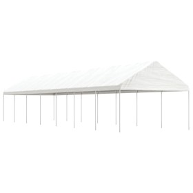 Pavillon mit weißem Polyethylendach 15,61 x 4,08 x 3,22 m von vidaXL, Zelte und Pavillons - Ref: Foro24-3155515, Preis: 617,9...
