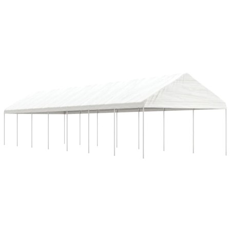 Pavillon mit weißem Polyethylendach 15,61 x 4,08 x 3,22 m von vidaXL, Zelte und Pavillons - Ref: Foro24-3155515, Preis: 617,9...
