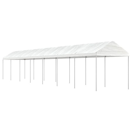 Pavillon mit weißem Polyethylendach 15,61 x 2,28 x 2,69 m von vidaXL, Zelte und Pavillons - Ref: Foro24-3155507, Preis: 453,8...