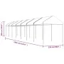 Pavillon mit weißem Polyethylendach 15,61 x 2,28 x 2,69 m von vidaXL, Zelte und Pavillons - Ref: Foro24-3155507, Preis: 447,8...