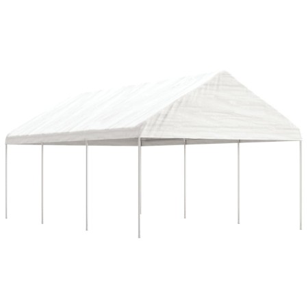 Gazebo with white polyethylene roof 6.69x4.08x3.22 m by vidaXL, Tents and gazebos - Ref: Foro24-3155511, Price: 277,45 €, Dis...