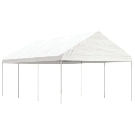 Gazebo with white polyethylene roof 6.69x4.08x3.22 m by vidaXL, Tents and gazebos - Ref: Foro24-3155511, Price: 273,81 €, Dis...