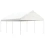 Pavillon mit weißem Polyethylendach 6,69 x 4,08 x 3,22 m von vidaXL, Zelte und Pavillons - Ref: Foro24-3155511, Preis: 273,81...