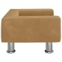 Cama para perros de terciopelo marrón 50x40x26,5 cm de vidaXL, Camas para perros - Ref: Foro24-171930, Precio: 46,15 €, Descu...