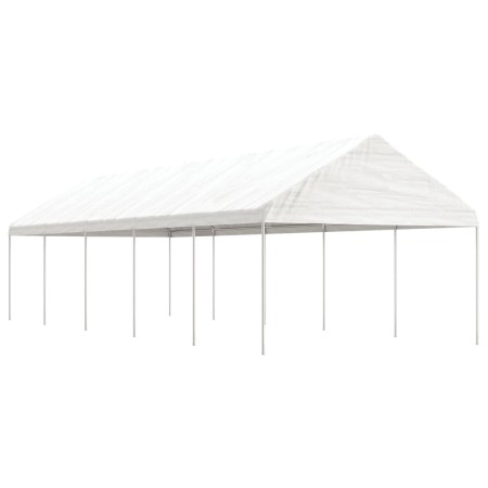 Gazebo with white polyethylene roof 11.15x4.08x3.22 m by vidaXL, Tents and gazebos - Ref: Foro24-3155513, Price: 426,20 €, Di...