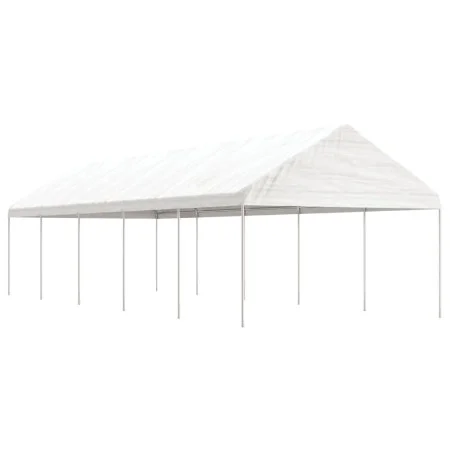 Pavillon mit weißem Polyethylendach 11,15 x 4,08 x 3,22 m von vidaXL, Zelte und Pavillons - Ref: Foro24-3155513, Preis: 420,8...