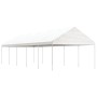 Gazebo with white polyethylene roof 11.15x4.08x3.22 m by vidaXL, Tents and gazebos - Ref: Foro24-3155513, Price: 426,20 €, Di...