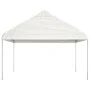 Pavillon mit weißem Polyethylendach 11,15 x 4,08 x 3,22 m von vidaXL, Zelte und Pavillons - Ref: Foro24-3155513, Preis: 420,8...