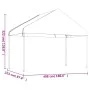 Pavillon mit weißem Polyethylendach 11,15 x 4,08 x 3,22 m von vidaXL, Zelte und Pavillons - Ref: Foro24-3155513, Preis: 420,8...