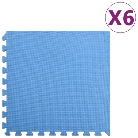 Alfombrillas de goma EVA azul 6 uds 2,16 ㎡ de vidaXL, Esteras para equipos de gimnasia - Ref: Foro24-92464, Precio: 47,15 €, ...