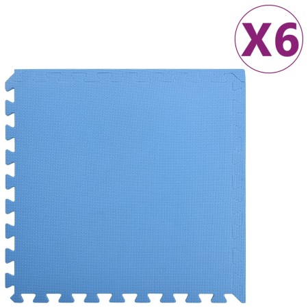 Blaue EVA-Gummimatten 6 Stück 2,16㎡ von vidaXL, Matten für Fitnessgeräte - Ref: Foro24-92464, Preis: 48,02 €, Rabatt: %