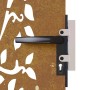 Puerta de jardín acero corten diseño árbol 85x125 cm