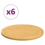 Schneidebretter 6 Stück Bambus Ø40x1,5 cm von vidaXL, Schneidbretter - Ref: Foro24-352779, Preis: 87,12 €, Rabatt: %