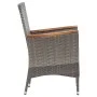 Garden dining set 5 pieces with gray synthetic rattan cushions by vidaXL, Garden sets - Ref: Foro24-46085, Price: 467,69 €, D...