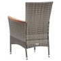 Garden dining set 5 pieces with gray synthetic rattan cushions by vidaXL, Garden sets - Ref: Foro24-46085, Price: 476,01 €, D...