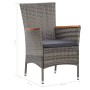 Garden dining set 5 pieces with gray synthetic rattan cushions by vidaXL, Garden sets - Ref: Foro24-46085, Price: 476,01 €, D...