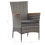 Garden dining set 5 pieces with gray synthetic rattan cushions by vidaXL, Garden sets - Ref: Foro24-46085, Price: 467,69 €, D...