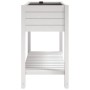 Tall white polypropylene planter 110x45x79 cm by vidaXL, Pots and planters - Ref: Foro24-364177, Price: 190,39 €, Discount: %