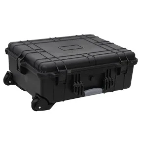 Flight case with PP wheels black 63x50x23 cm by vidaXL, Suitcases - Ref: Foro24-51800, Price: 146,63 €, Discount: %