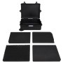 Flightcase mit PP-Rädern schwarz 63x50x23 cm von vidaXL, Koffer - Ref: Foro24-51800, Preis: 133,58 €, Rabatt: %