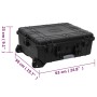 Flightcase mit PP-Rädern schwarz 63x50x23 cm von vidaXL, Koffer - Ref: Foro24-51800, Preis: 133,58 €, Rabatt: %