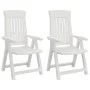 Reclining garden chairs 2 units PP white by vidaXL, Garden chairs - Ref: Foro24-364710, Price: 179,72 €, Discount: %
