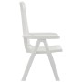 Sillas reclinables de jardín 2 unidades PP blanco de vidaXL, Sillas de jardín - Ref: Foro24-364710, Precio: 170,91 €, Descuen...