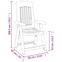 Reclining garden chairs 2 units PP white by vidaXL, Garden chairs - Ref: Foro24-364710, Price: 183,91 €, Discount: %