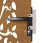 Puerta de jardín acero corten diseño árbol 85x150 cm