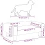 Cama para perros de terciopelo azul 70x45x26,5 cm de vidaXL, Camas para perros - Ref: Foro24-171918, Precio: 76,86 €, Descuen...