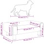 Hundebett aus blauem Samt, 70 x 45 x 26,5 cm von vidaXL, Betten für Hunde - Ref: Foro24-171918, Preis: 78,27 €, Rabatt: %