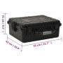 Tragbares Flightcase aus schwarzem PP, 55 x 43 x 21 cm von vidaXL, Kamerataschen und -koffer - Ref: Foro24-51798, Preis: 87,8...