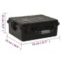 Tragbares Flightcase aus schwarzem PP, 55 x 43 x 21 cm von vidaXL, Kamerataschen und -koffer - Ref: Foro24-51798, Preis: 89,4...