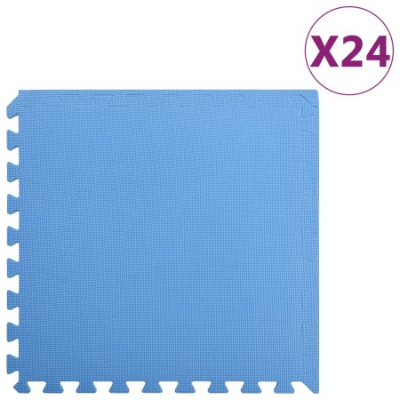 Blaue EVA-Gummimatten 24 Stück 8,64㎡ von vidaXL, Matten für Fitnessgeräte - Ref: Foro24-92466, Preis: 105,84 €, Rabatt: %