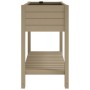 Jardinera alta polipropileno marrón claro 110x45x79 cm de vidaXL, Maceteros y jardineras - Ref: Foro24-364176, Precio: 180,17 €