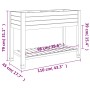 Hoher hellbrauner Pflanzkasten aus Polypropylen, 110 x 45 x 79 cm von vidaXL, Töpfe und Pflanzgefäße - Ref: Foro24-364176, Pr...
