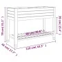 Hoher hellbrauner Pflanzkasten aus Polypropylen, 110 x 45 x 79 cm von vidaXL, Töpfe und Pflanzgefäße - Ref: Foro24-364176, Pr...