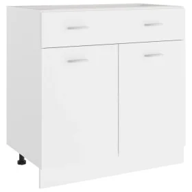 Küchenunterschrank aus weißem Holz, 80 x 46 x 81,5 cm von vidaXL, Küchenschränke - Ref: Foro24-801236, Preis: 95,84 €, Rabatt: %
